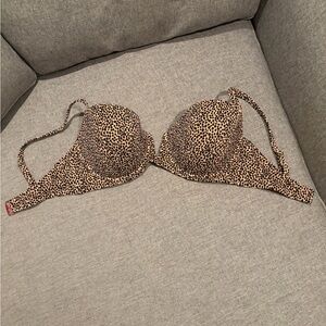 Shade & Shore Leopard Print Bikini Top